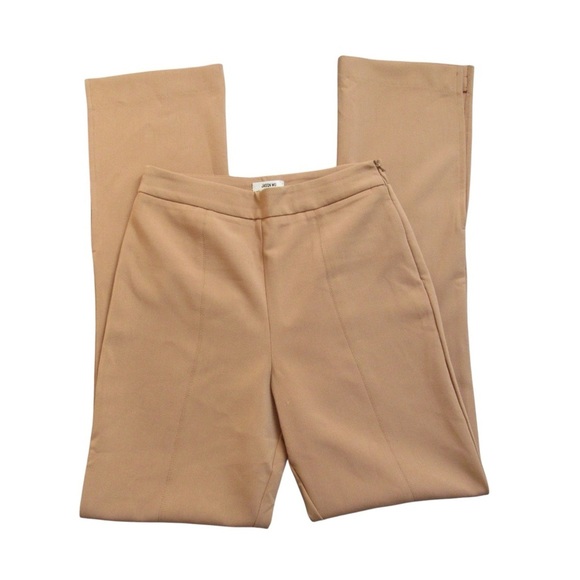 Jason Wu Camel Tan Pants XS Side Slits Boot Cut High Rise Stretch Careerwear - Picture 5 of 11